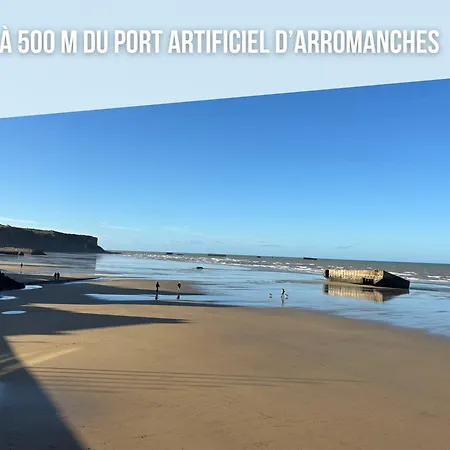 Embruns Maison 5 Ch 3 Sdb Belle Terrasse Amenagee Barbecue 250 M De La Mer En Plein Centre D' Arromanches Au Coeur Des Plages Du Debarquement, Proximite De Bayeux