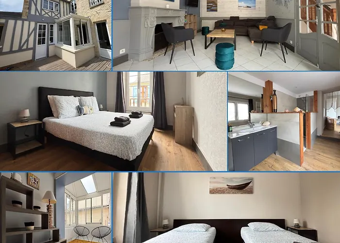 펜션 Embruns Maison Spacieuse Renovee 5 Ch 3 Sdb 2 Wc Belle Terrasse Amenagee Barbecue A 250 M De La En Plein Centre D' Au Coeur Des Plages Du Debarquement, Proximite De Bayeux 아로만체스레방